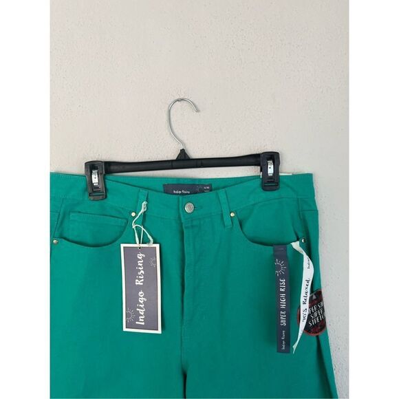 Indigo Rising Woman Super High Rise 90s Relaxed Straight Leg Jean - Picture 4 of 11